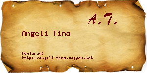Angeli Tina névjegykártya